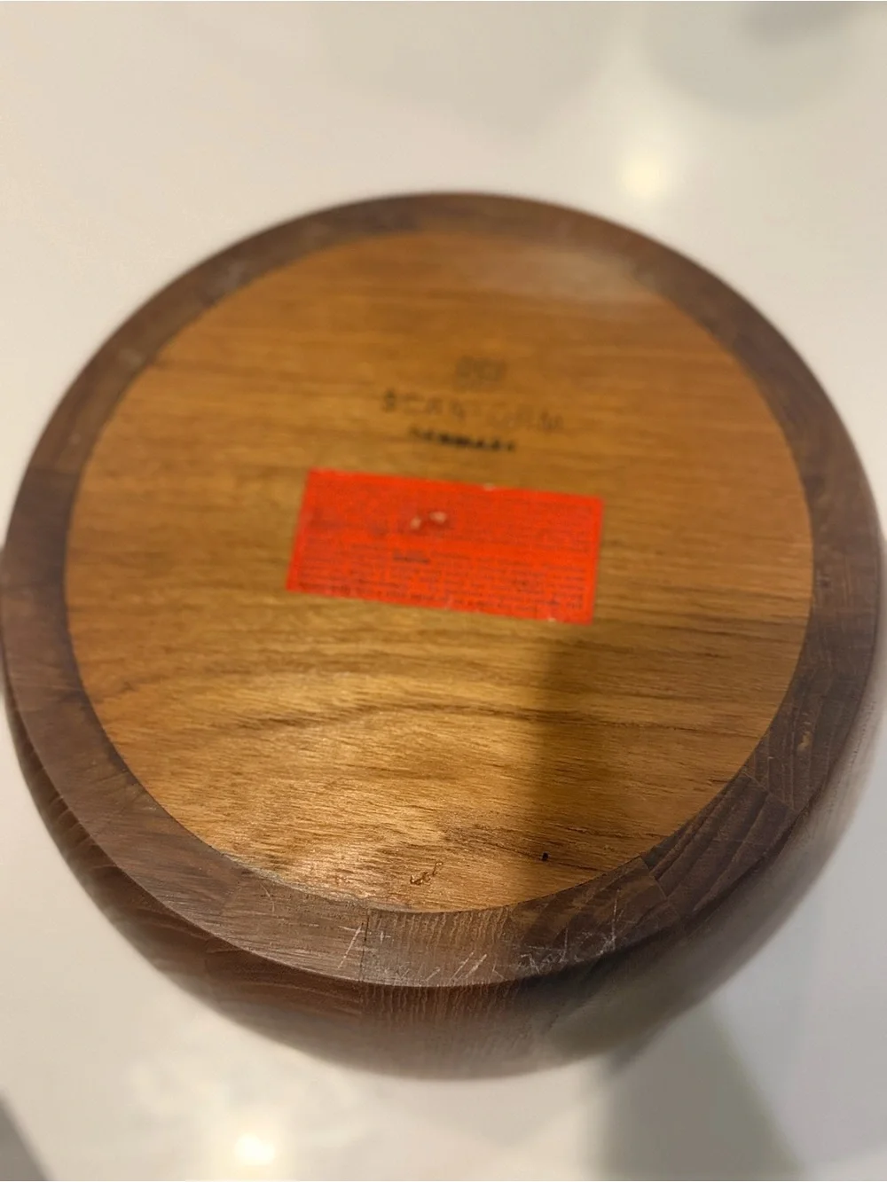 Vintage Scanform Denmark Teak Salad Bowl Danish Modern Henning Koppel